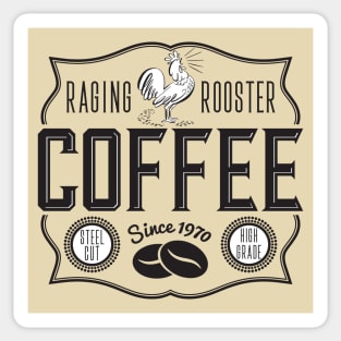 Raging Rooster Coffee Sticker